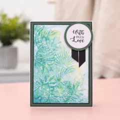 Embossing Folder - Flamazing Flamingos - Tropical Flora