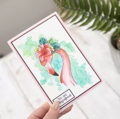 Clear Stamps - Flamazing Flamingos - Elegant Flamingo