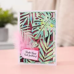 Metal Cutting Die - Flamazing Flamingos - Tropical Background