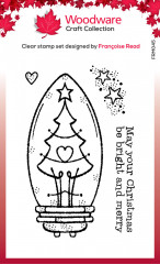 Woodware Clear Stamps - Tree Light Bulb