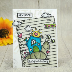 Woodware Clear Stamps - Happy House Snail