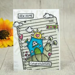 Woodware Clear Stamps - Happy House Snail