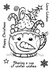 Woodware Clear Stamps - Frosty Cup