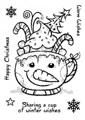 Woodware Clear Stamps - Frosty Cup