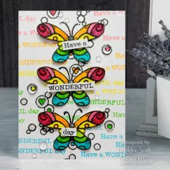 Woodware Clear Stamps - Wired Butterflies