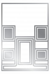 Metal Cutting Die - Centre-Stepper Card