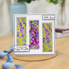 Gemini Create-A-Card Cutting Die - Floral Panel Foxglove