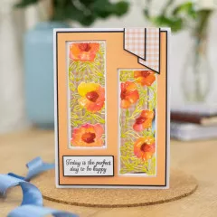 Gemini Create-A-Card Cutting Die - Floral Panel Helleborus