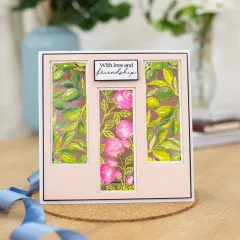 Gemini Create-A-Card Cutting Die - Floral Panel Rose