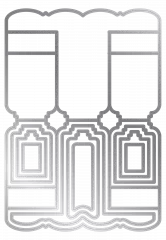 Metal Cutting Die - Grand Centre Stepper Card