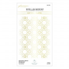 Spellbinders Hot Foil Plate - Geometric Optical Background