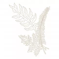 Spellbinders Hot Foil Plate - Glimmer Ferns