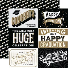 Graduation 6x6 Paper Pad