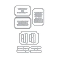 Hero Arts - Letterpress + Foil & Cut - Tranquil Garden - Lovely Labels