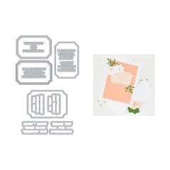 Hero Arts - Letterpress + Foil & Cut - Tranquil Garden - Lovely Labels