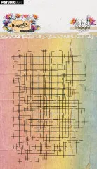 Studio Light - Clear Stamps - Dragonfly Dreams - Grunge Grid