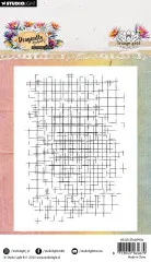 Studio Light - Clear Stamps - Dragonfly Dreams - Grunge Grid