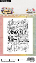 Studio Light - Clear Stamps - Dragonfly Dreams - Grunge Word Cloud