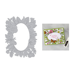 Hero Arts - Letterpress + Foil Plate - Floral Frame