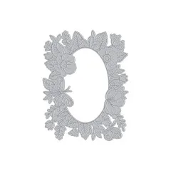 Hero Arts - Letterpress + Foil Plate - Floral Frame