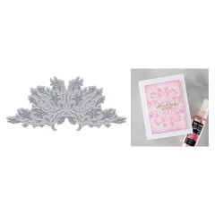 Hero Arts - Letterpress + Foil Plate - Lavish Flourish