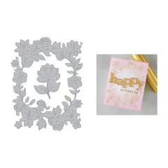 Hero Arts - Letterpress + Foil Plate - Floral Border