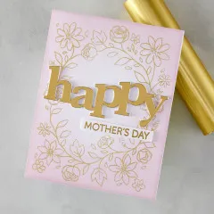 Hero Arts - Letterpress + Foil Plate - Floral Border