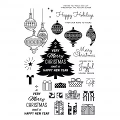 Simon Hurley Clear Stamps - Retro Holiday