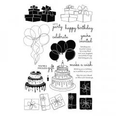 Simon Hurley Clear Stamps - Birthday Part