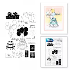 Simon Hurley Clear Stamps - Birthday Part