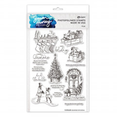 Simon Hurley Clear Stamps - Sketched Christmas