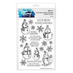 Simon Hurley Clear Stamps - Sketched Snowmen