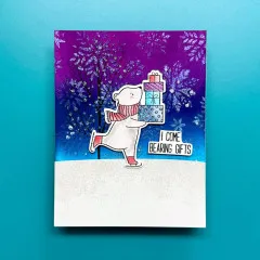 Simon Hurley Clear Stamps - Skating By