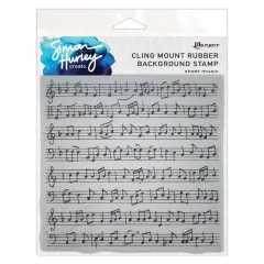 Simon Hurley 6x6 Cling Stamps - Sheet Music