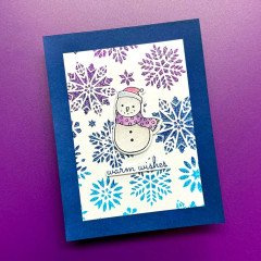 Simon Hurley 6x6 Layering Stencil - Dazzling Snowflakes