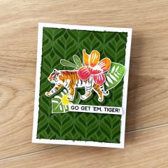 Simon Hurley 6x6 Layering Stencil - Geo Leaves