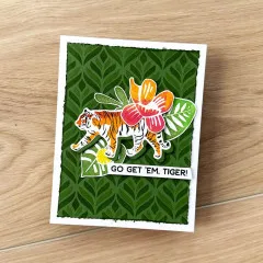 Simon Hurley 6x6 Layering Stencil - Geo Leaves