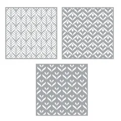 Simon Hurley 6x6 Layering Stencil - Geo Leaves