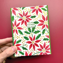 Simon Hurley 6x6 Layering Stencil - Festive Poinsettias