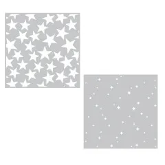 Simon Hurley 6x6 Layering Stencil - Sparkling Stars