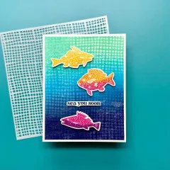 Simon Hurley 6x6 Stencil - Bubbly