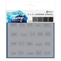 Simon Hurley 6x6 Layering Stencil - Gifted