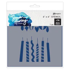 Simon Hurley 6x6 Stencil - Bold Candles