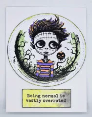 Unmounted Rubber Stamps - Spooky Boy