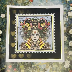 Unmounted Rubber Stamps - Queen of Hearts