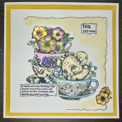 Unmounted Rubber Stamps - Adorable Dormouse