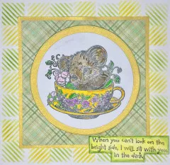 Unmounted Rubber Stamps - Adorable Dormouse