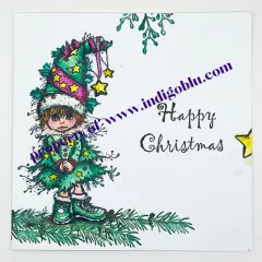 Unmounted Rubber Stamps - Dress Up Christmas Tree