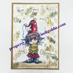 Unmounted Rubber Stamps - Dress Up Elf