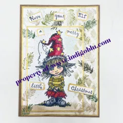 Unmounted Rubber Stamps - Dress Up Elf